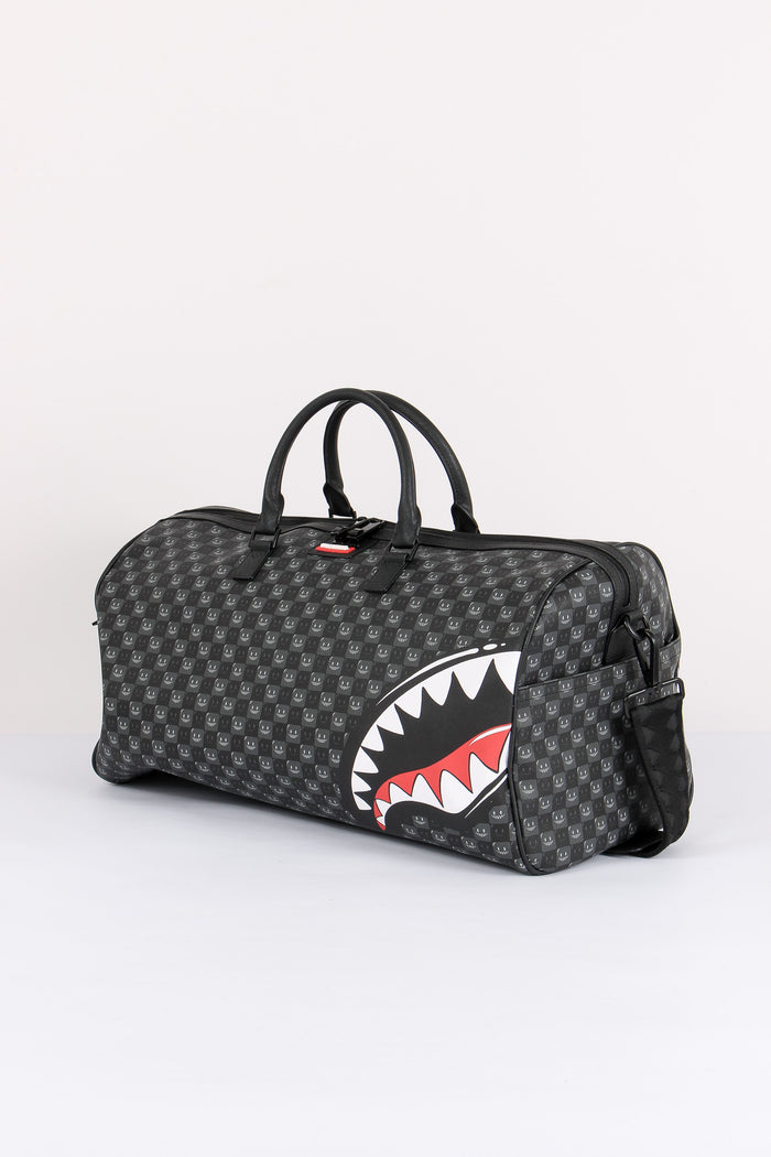 Duffle Shark In Paris Check Nero-2