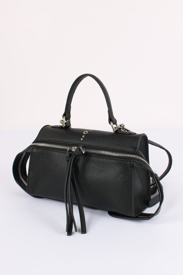 Metis Mini Bag  Bottalata Zip Frontale Black-4