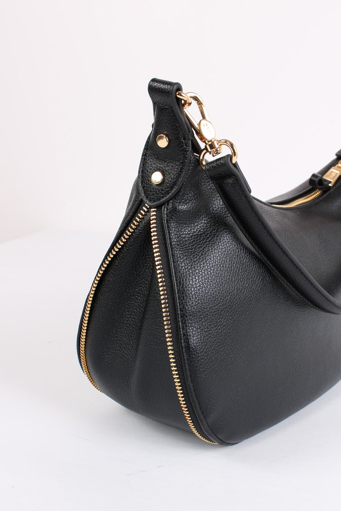 Hobo Zip Laterale Nero-7