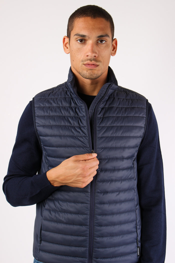 Piumino Smanicato Navy-7