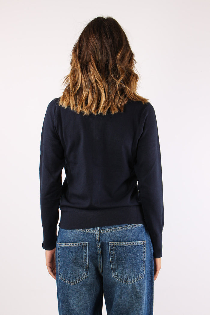 Cardigan Viscosa Blu-3