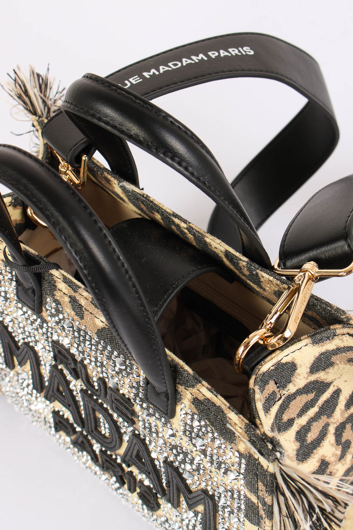 Shopping Mini Strass Leopard-9