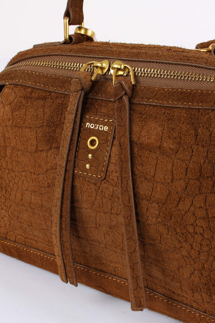 Trapezio Suede Stampa Cocco Brown-6