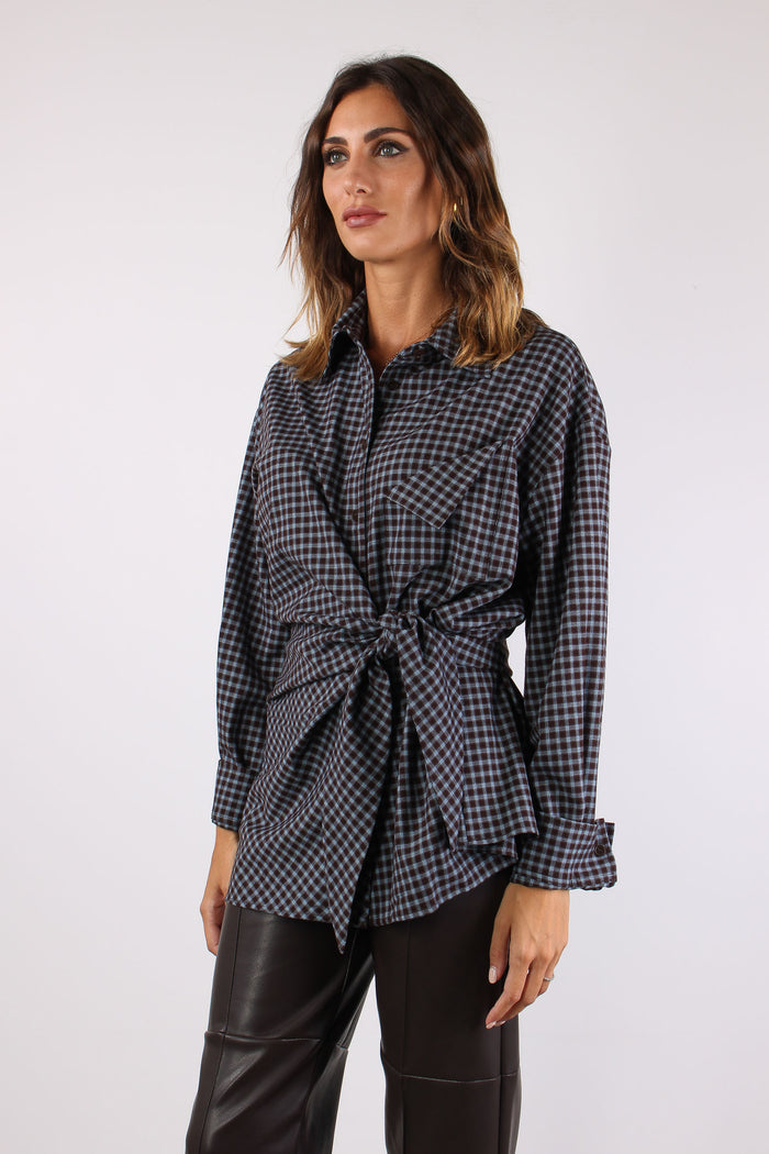 Camicia Microcheck Fiocco Moro-3