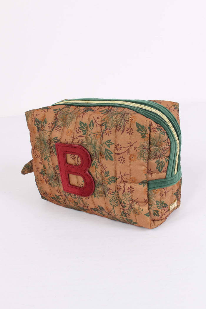 Pochette Patch Lettera B Beige/verde-5