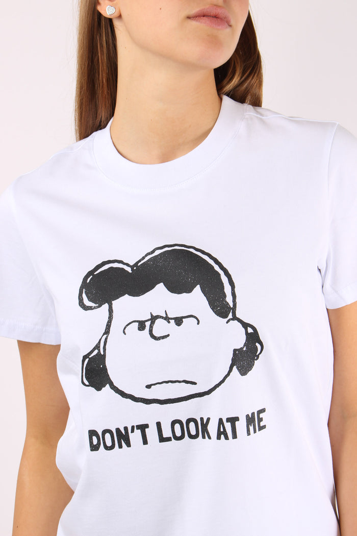 T-shirt Stampa Grande Bianco-6