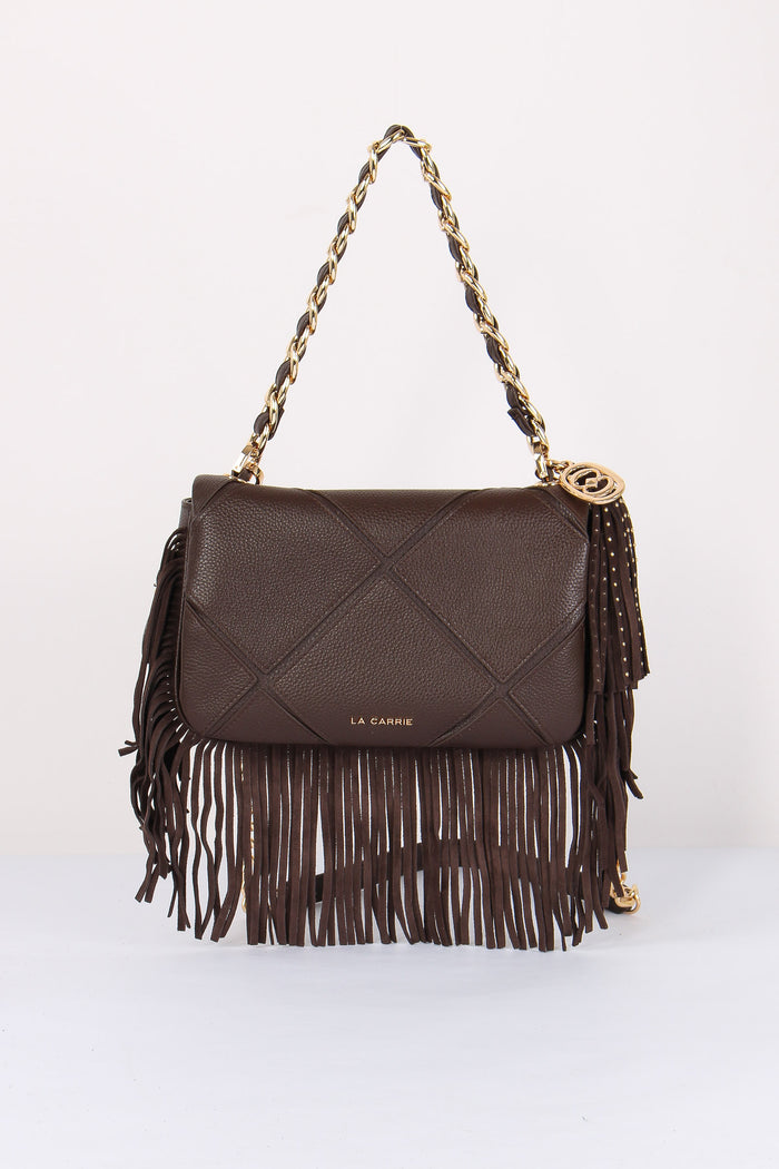 Tracolla Media Frange Brown-5