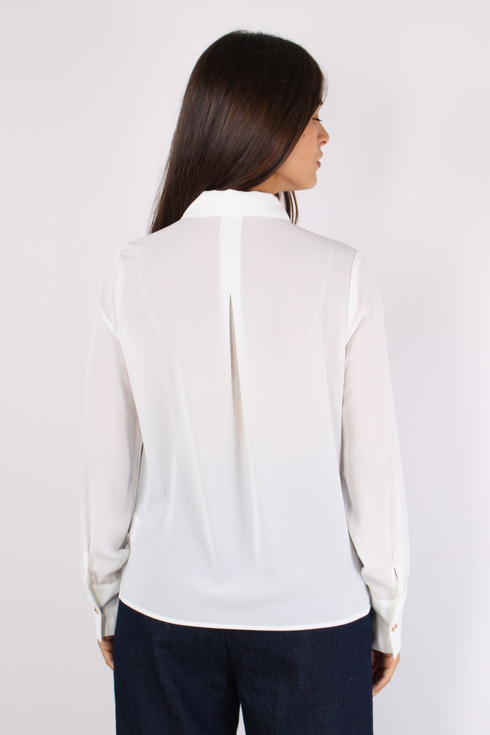 Juwell Camicia Tasche Paillet Milk-3