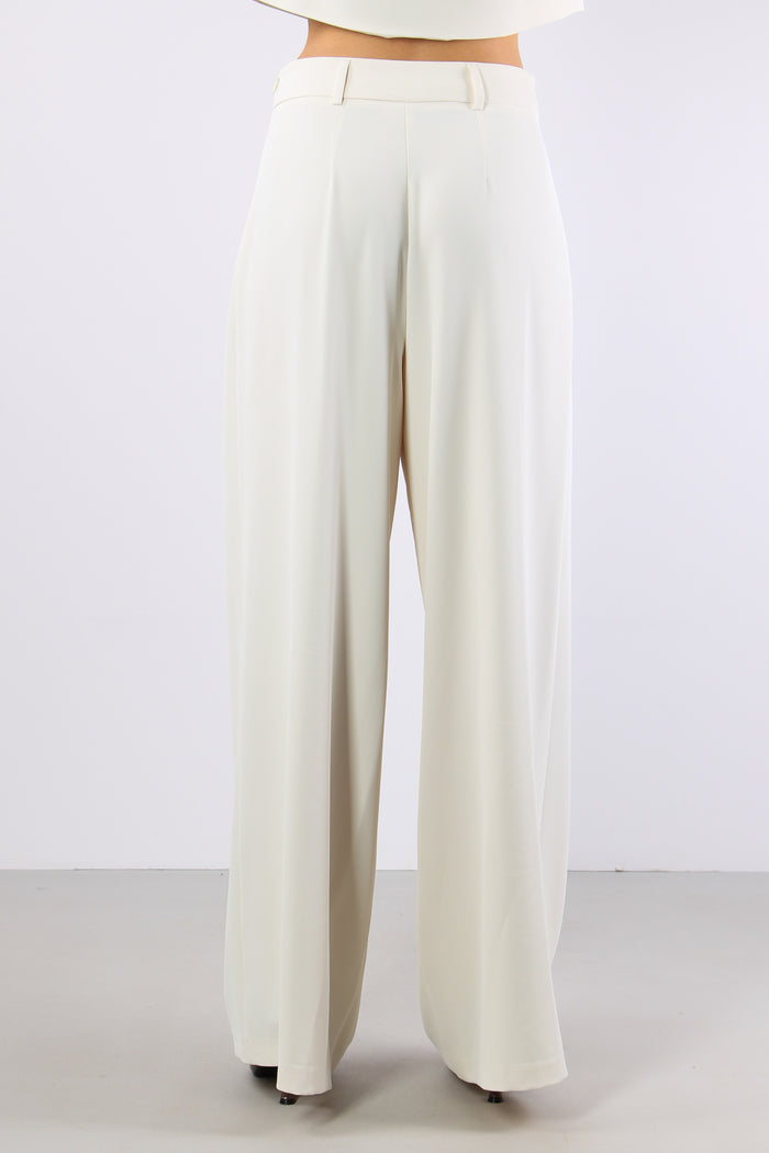 Rojer Pantalone Fluido Pences Ivory-4