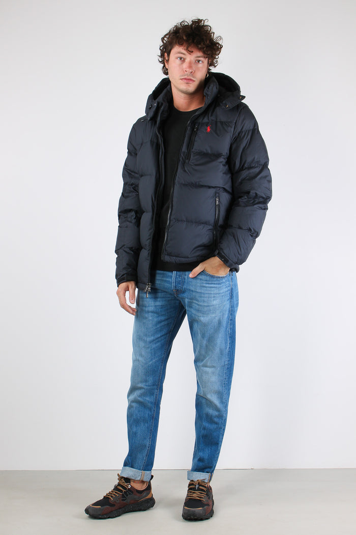 Piumino Cappuccio Polo Black-4