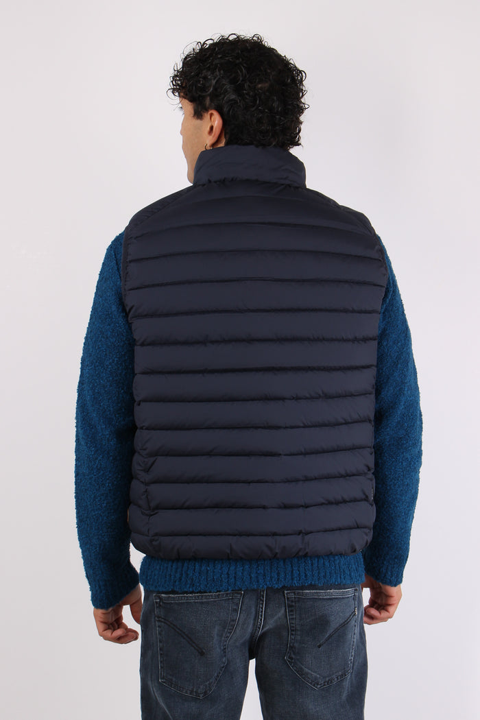 Rhus Gilet Piuma Blue Black-5