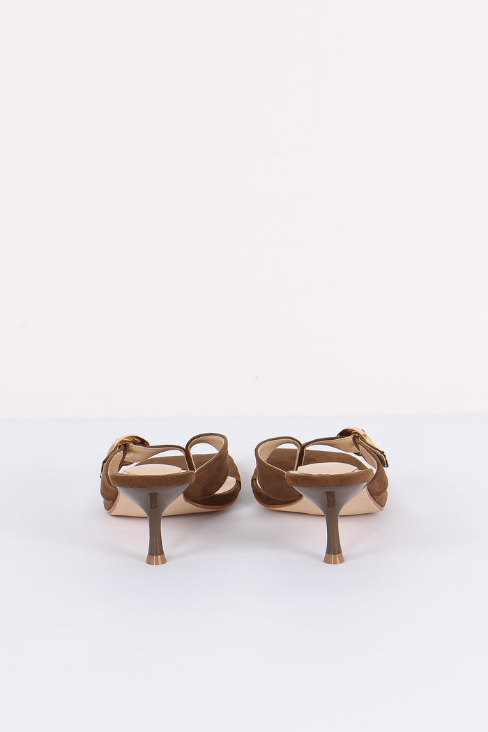 Tacco Infradito Con Fibbia Brown-3