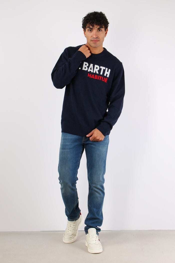 Girocollo St Barth Abitue Blu-3