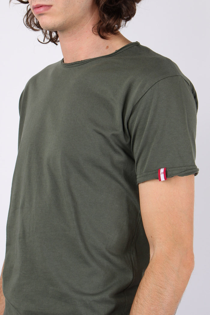 T-shirt Manica Corta Cotone Militare-6