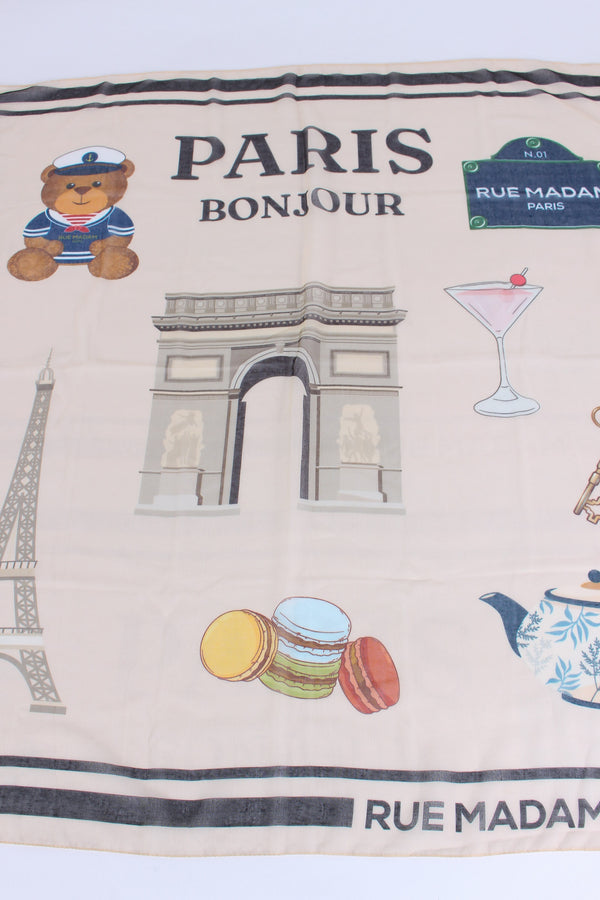 Foulard Fantasia Bonjour-2