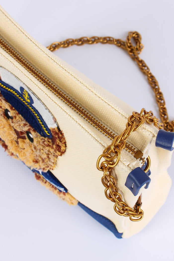 Pochette Canvas Orso Bicolor Blue-8