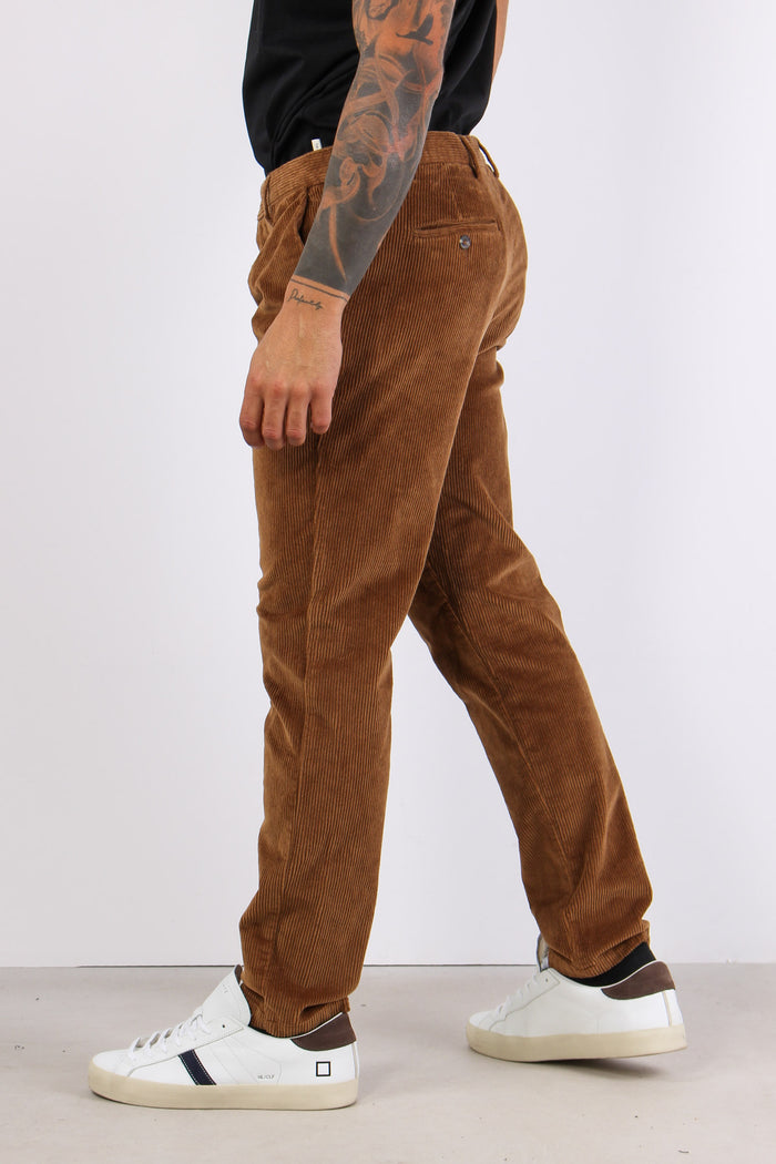 Pantalone Velluto Pences Cognac-5