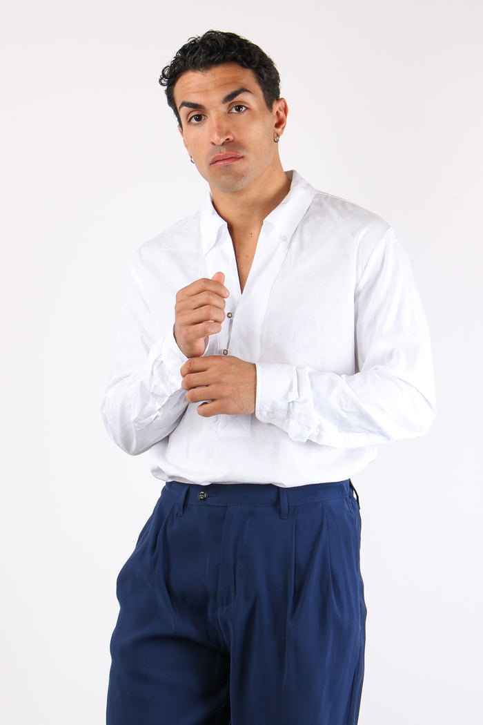 Sole Camicia Polo Bianco-3