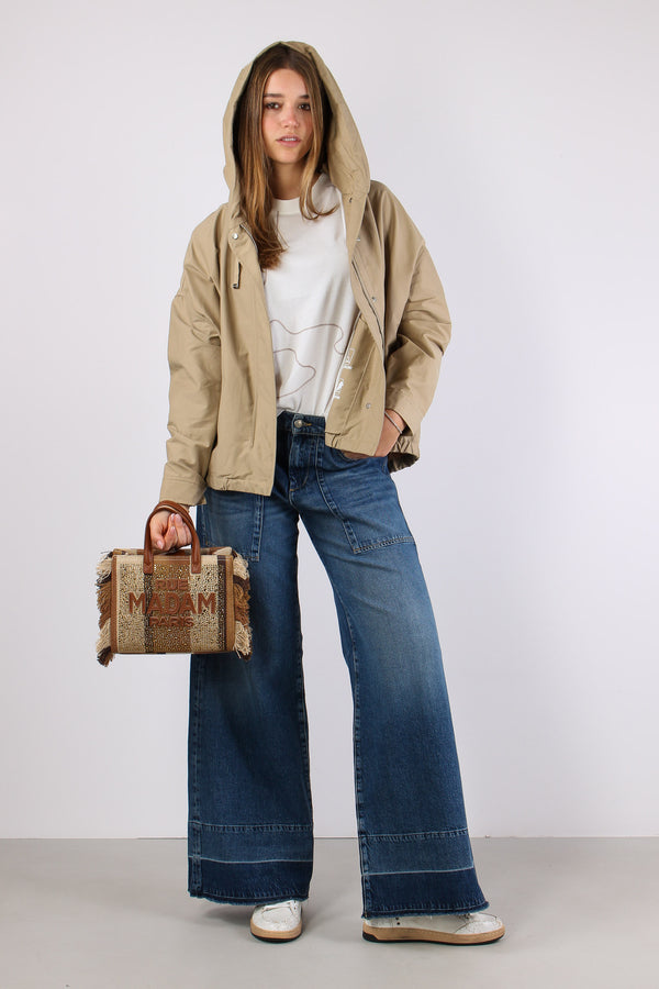 Parka Corto Coulisse Sand
