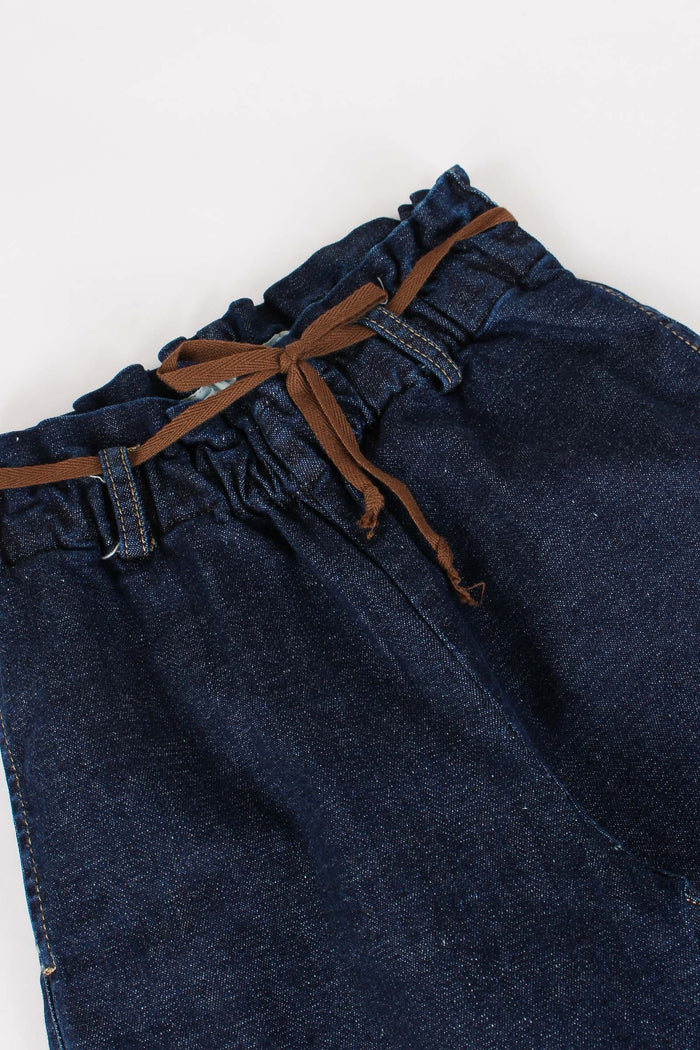 Denim Ampio Cintura Denim-3