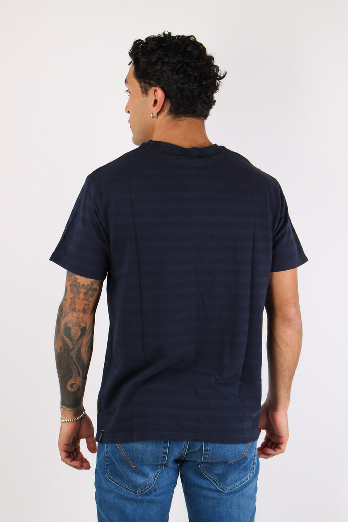 T-shirt Girocollo Basica Blue-4