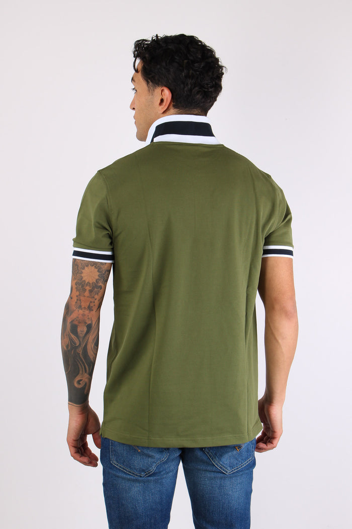 Polo Collo Bicolor Verde-4