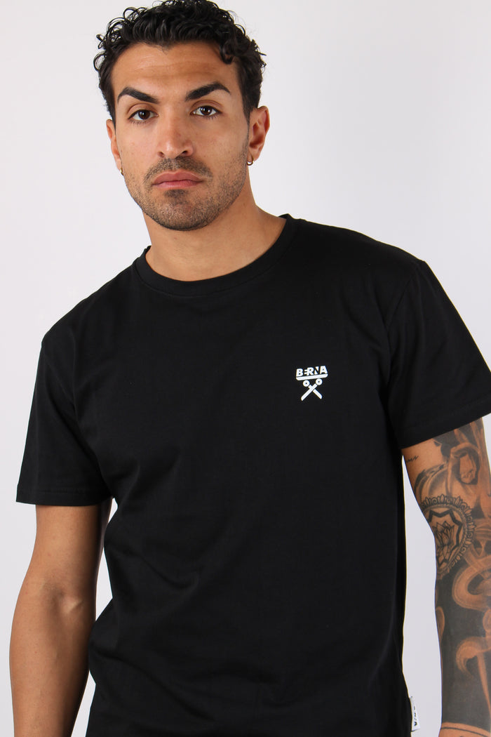 T-shirt Regular Logo Nero-7