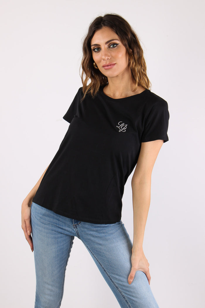 T-shirt Logo Piccolo Nero-3