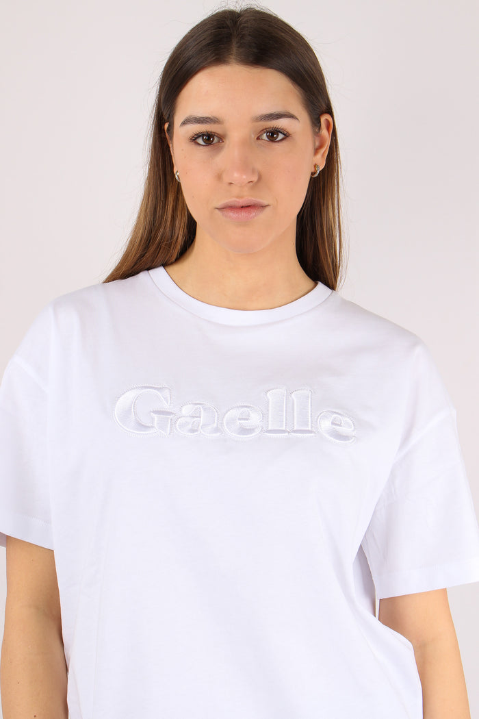 T-shirt Regular Logo Tono Su T Bianco-6