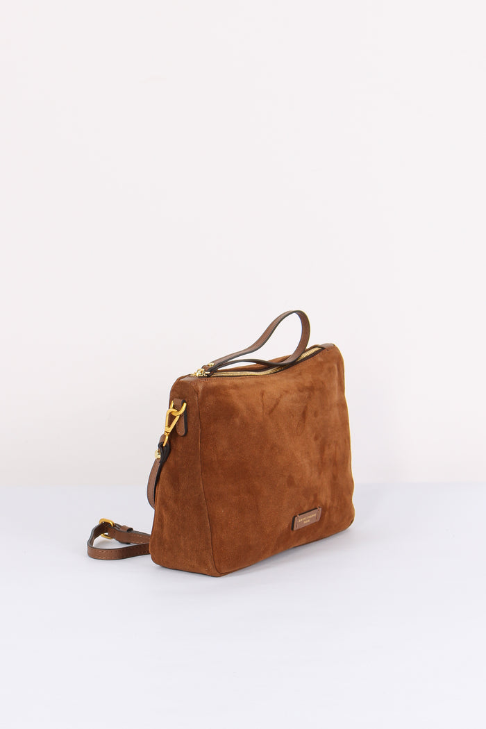 Nora Pouch Pochette Suede Cognac-6