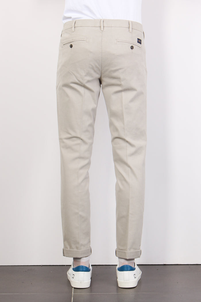 Pantalone Chino Regular Stretc Grigio Perla-3