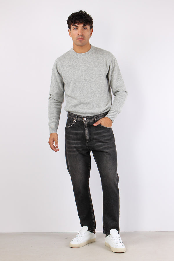 Denim Cropped Nero