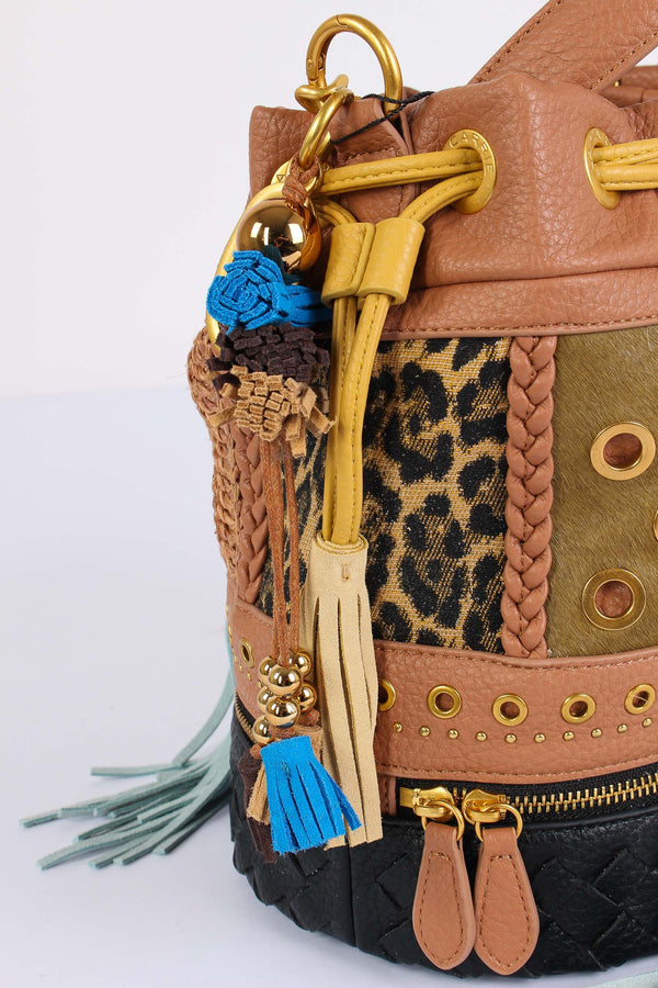 Secchiello Multi Materiale Cuoio-2