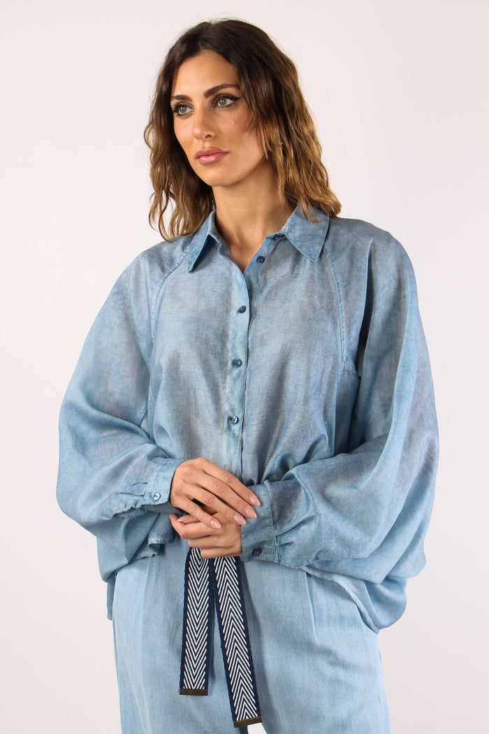 Camicia Over M/l Denim-6