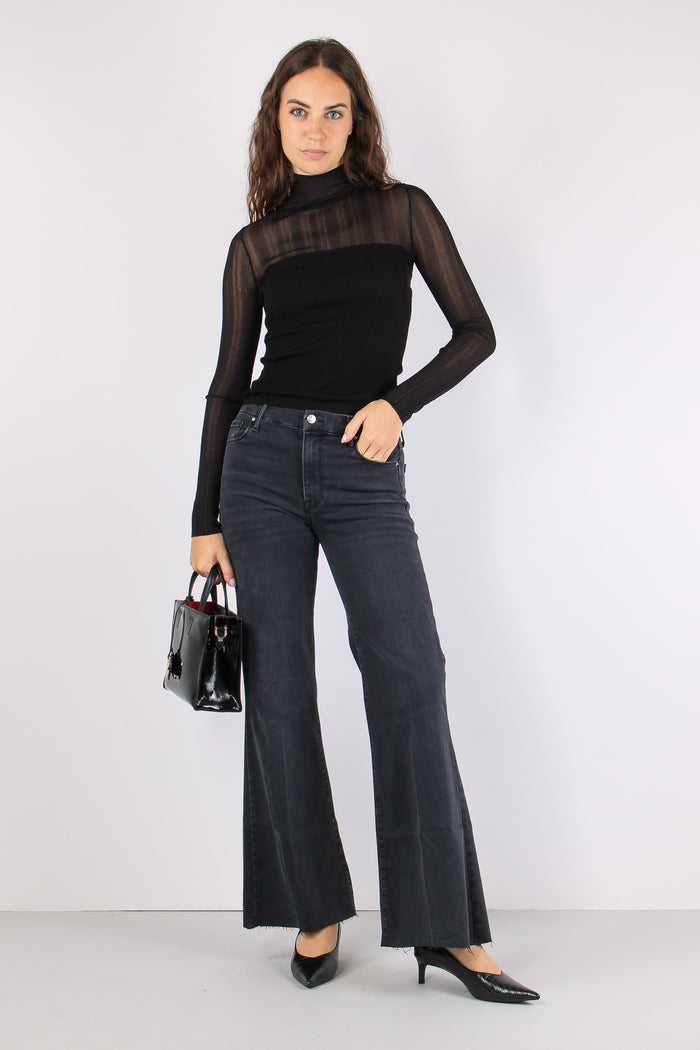Mlswlcrop Denim Palazzo Moon Indigo