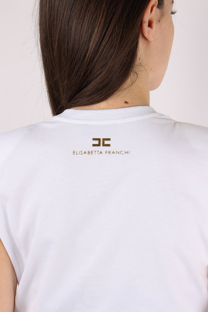 T-shirt Smanicata Nodo Gesso-7
