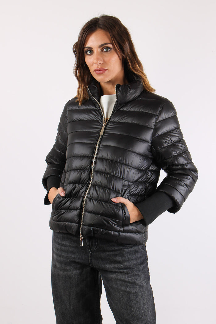 Piumino Nylon Cangiante Nero-2