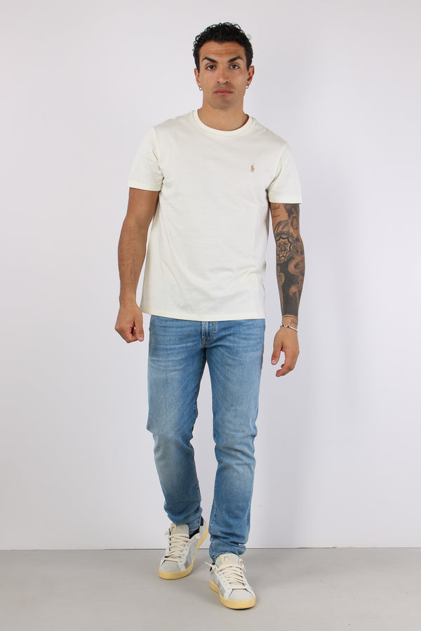 T-shirt Custom Slim Fit Cream-2