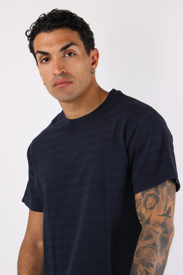 T-shirt Girocollo Basica Blue-7