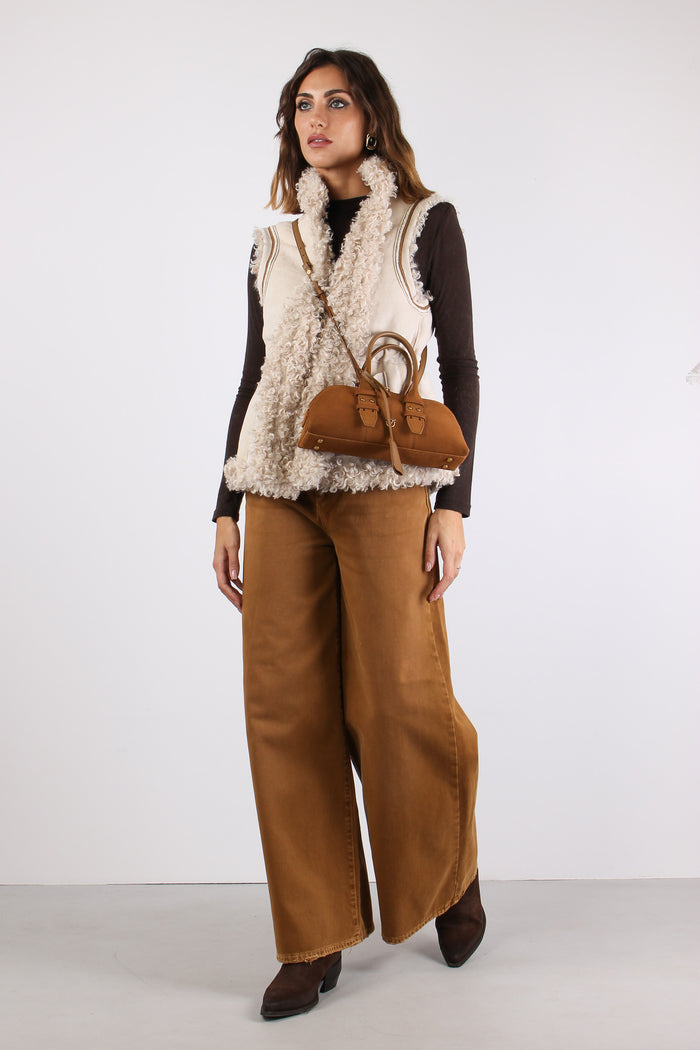 Gilet Reversibile Panna-4