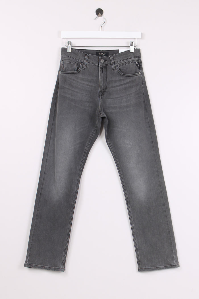 Denim Boyfriend Gamba Regular Grigio