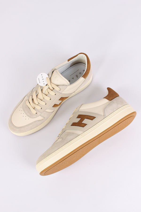 Sneaker H Banda Bianco/sabbia-2