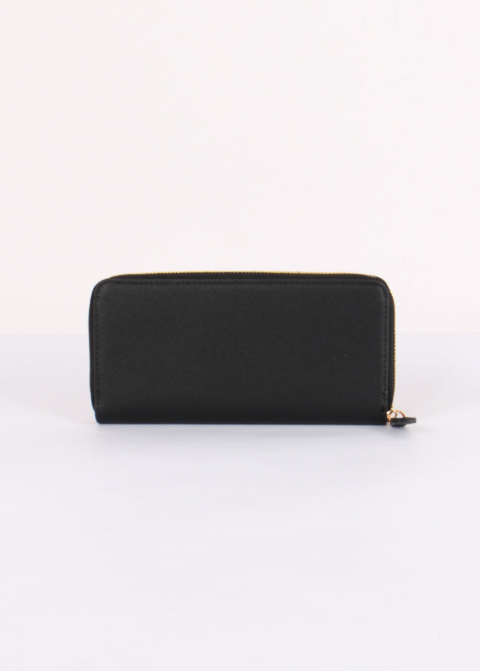 Zip Around Saffiano Nero-3