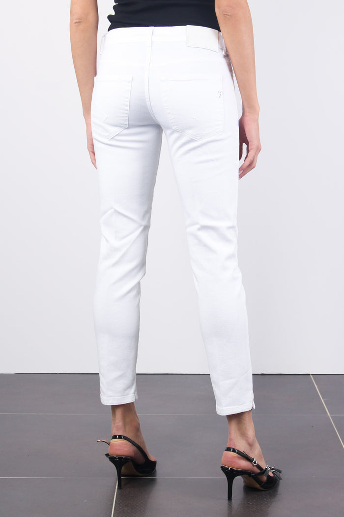 Rose Jeans Capri Bull Bianco-6