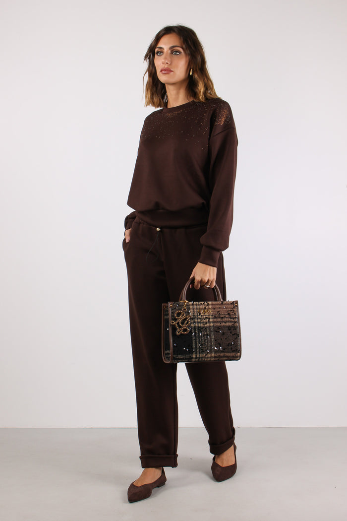 Felpa Cascata Strass Moro-4