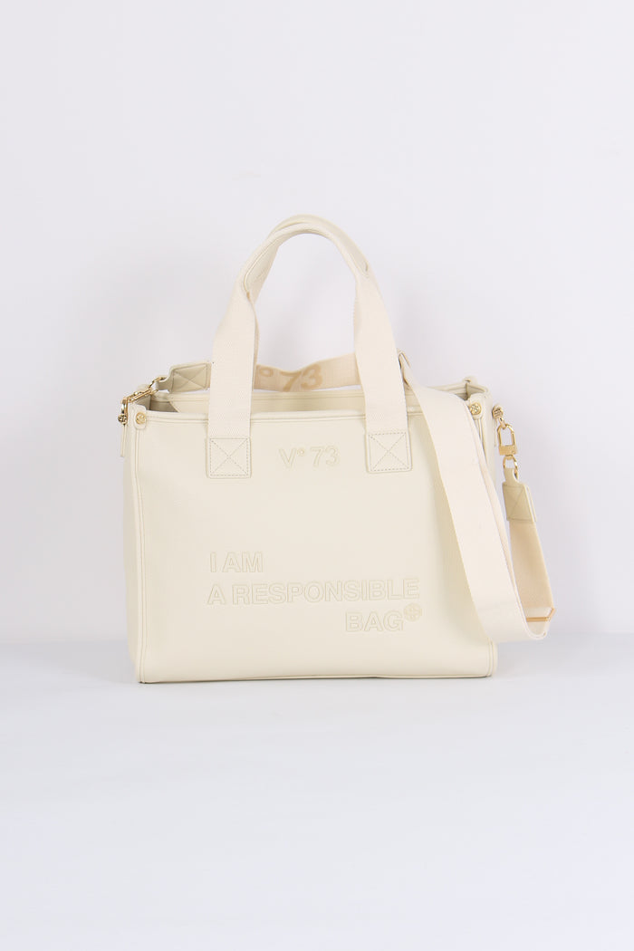 Responsability Now Tote Ecopel Off White
