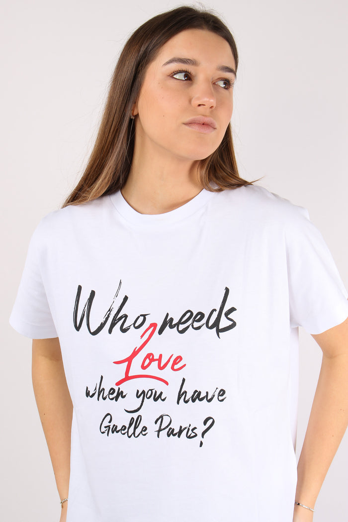 T-shirt Scatoletta Love Bianco-6