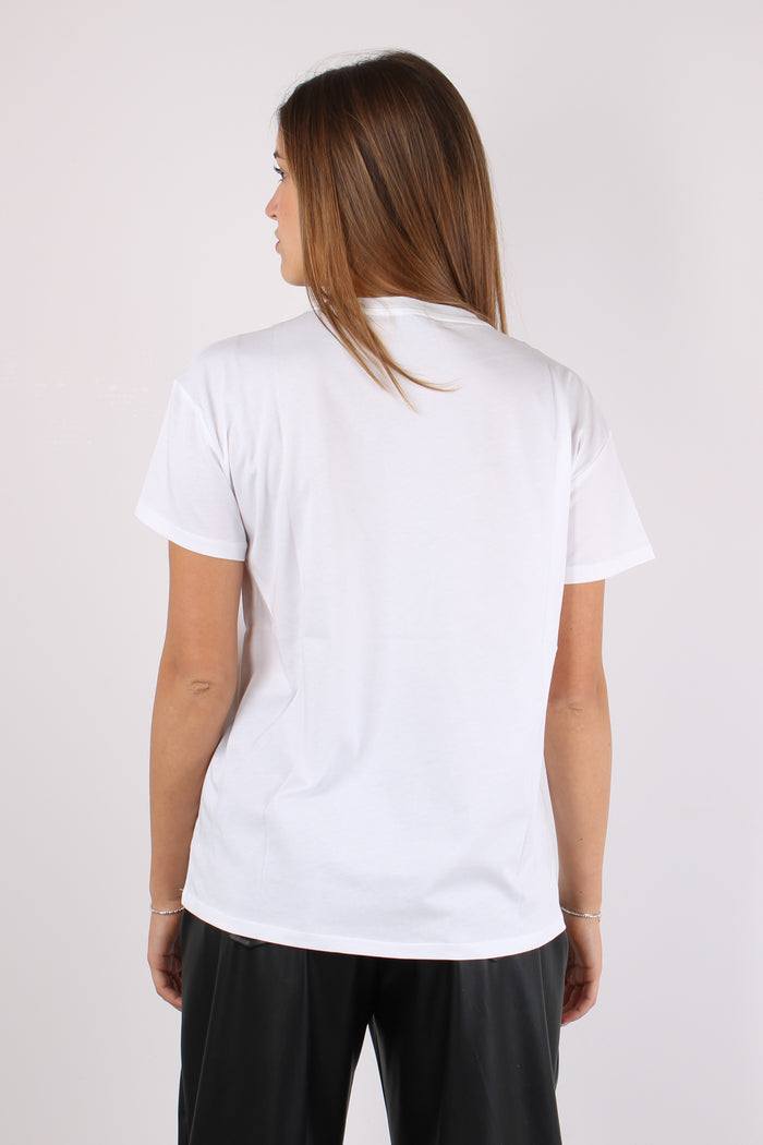 T-shirt Scritta Catena Bianco/chains-7