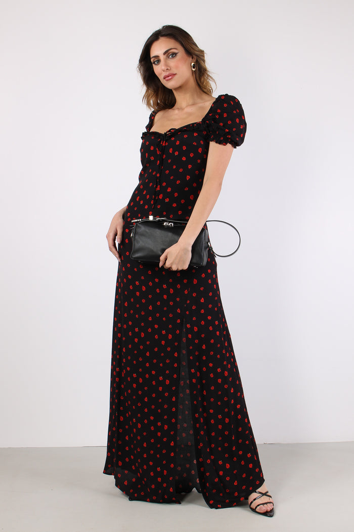 Top Corto Spallina Arriccio Nero-5