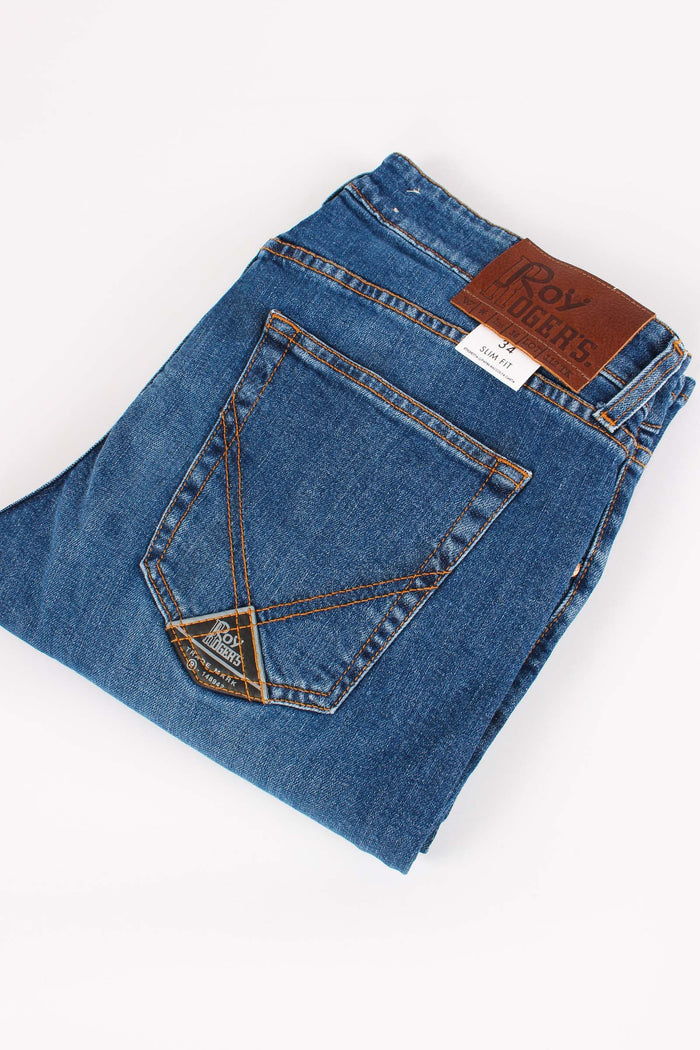 Denim Slim Fit Denim Medio-3